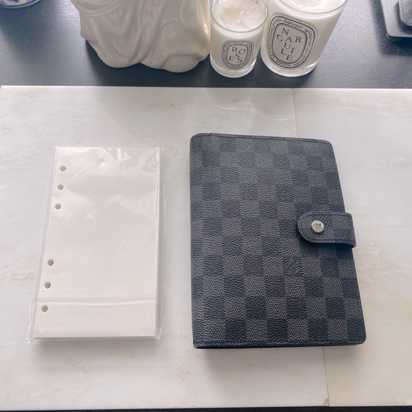 LOUIS VUITTON AGENDA DAMIER GRAPHITE - Picture 1 of 4